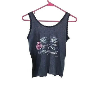 Vintage 1998 Wild Breed Cat Eyes Graphic Tank Top. Dead stock. Size Medium